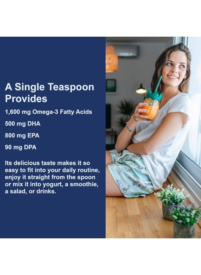 Carlson - The Very Finest Fish Oil, 1600 mg Omega-3s, Liquid Fish Oil Supplement, Norwegian Fish Oil, Wild-Caught, Lemon 200ml - Image 3